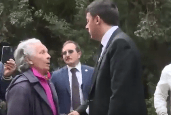 Renzi e l'anziana di Capodimonte (Youtube)