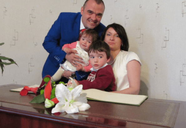 Krzystof Michalowski e la sua famiglia (websource)
