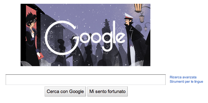 Doodle di Google per Lev Tolstoj (Screenshot Google.com)