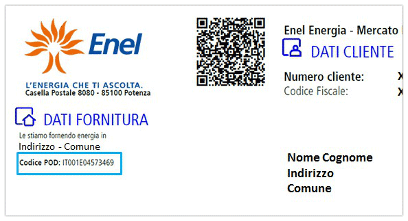 Bolletta Enel fonte websource