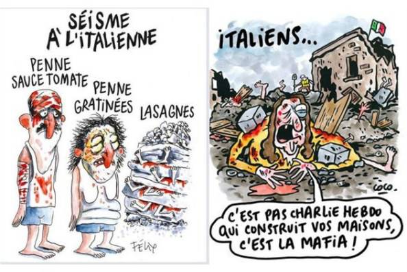 Le vignette di Charlie Hebdo (websource)