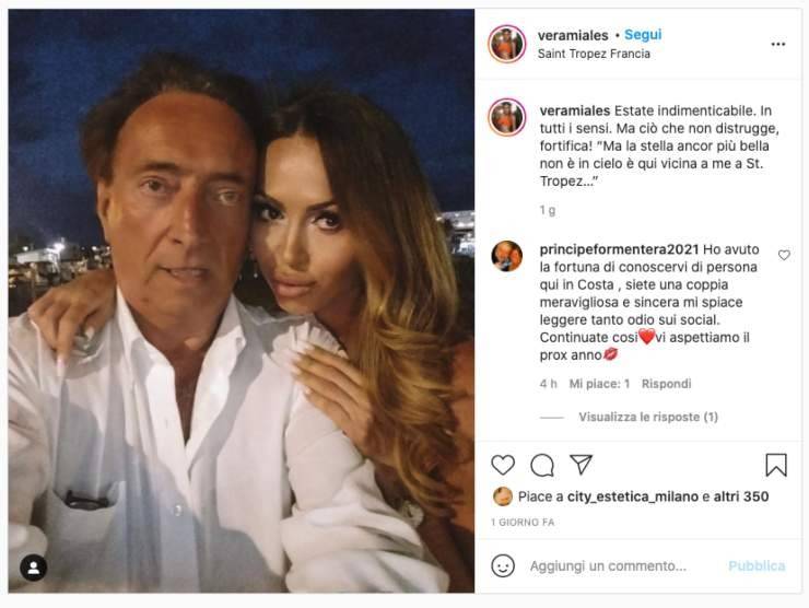 Amedeo Goria e Vera Miales (instagram)