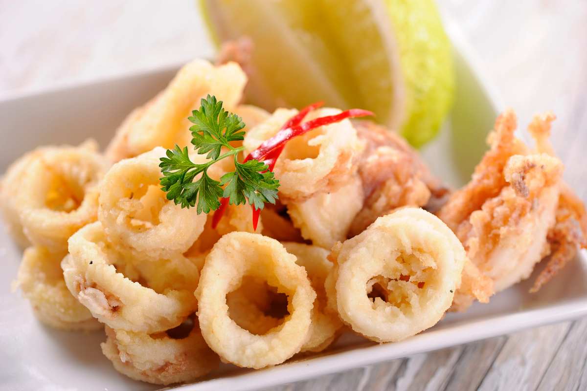 Frittura di calamari e gamberi