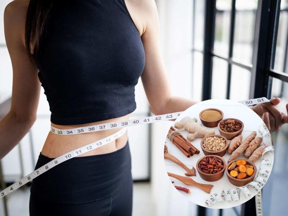 Una donna che misura il giro vita